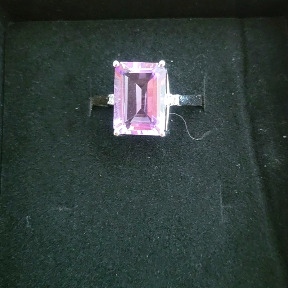 Pink stone ring